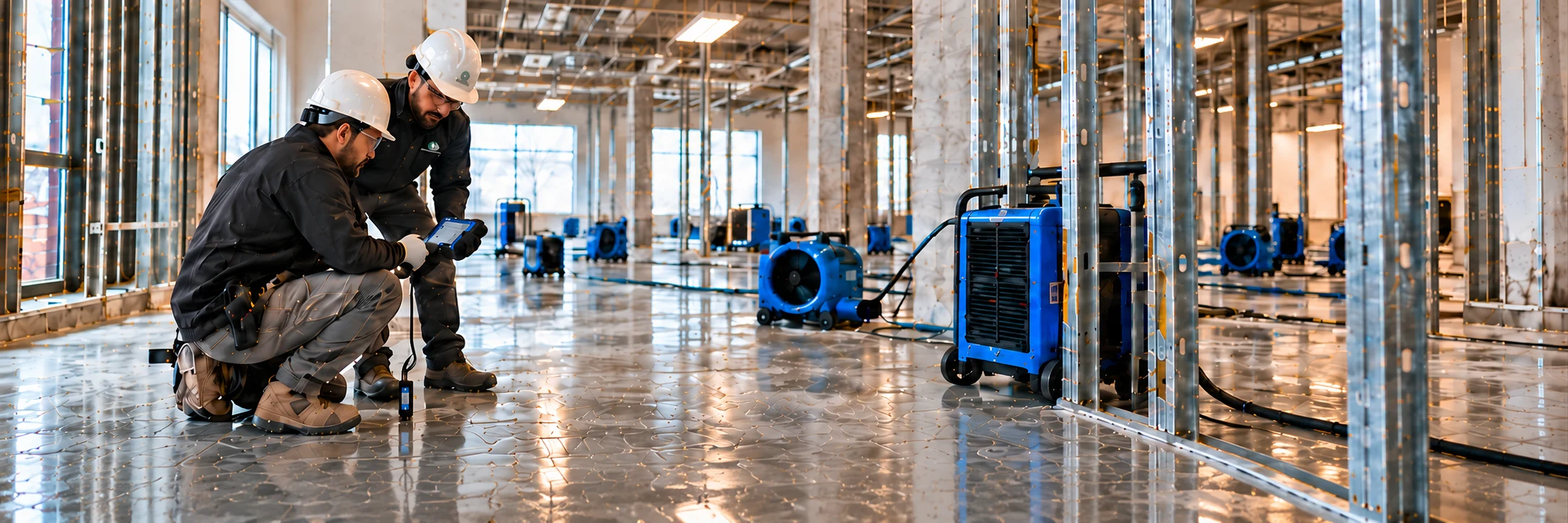 Illustration d’une vérification technique sur un chantier d’assèchement